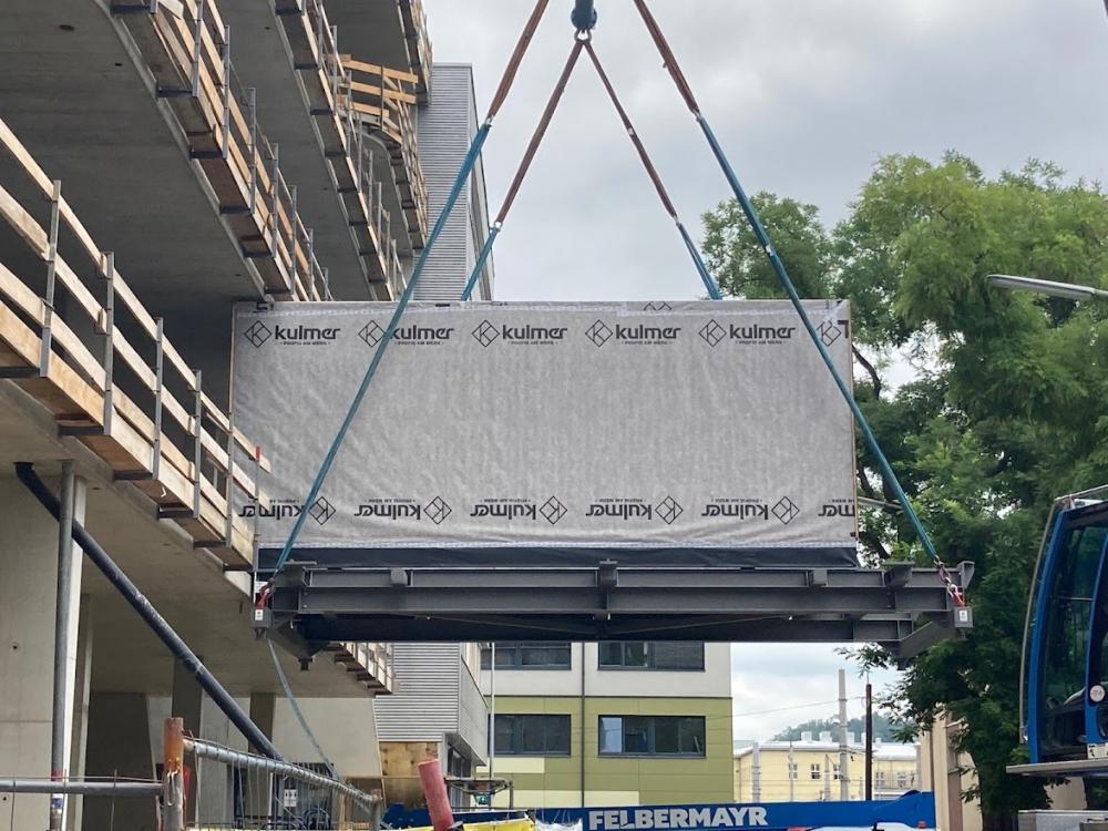 Bauteil wird versetzt