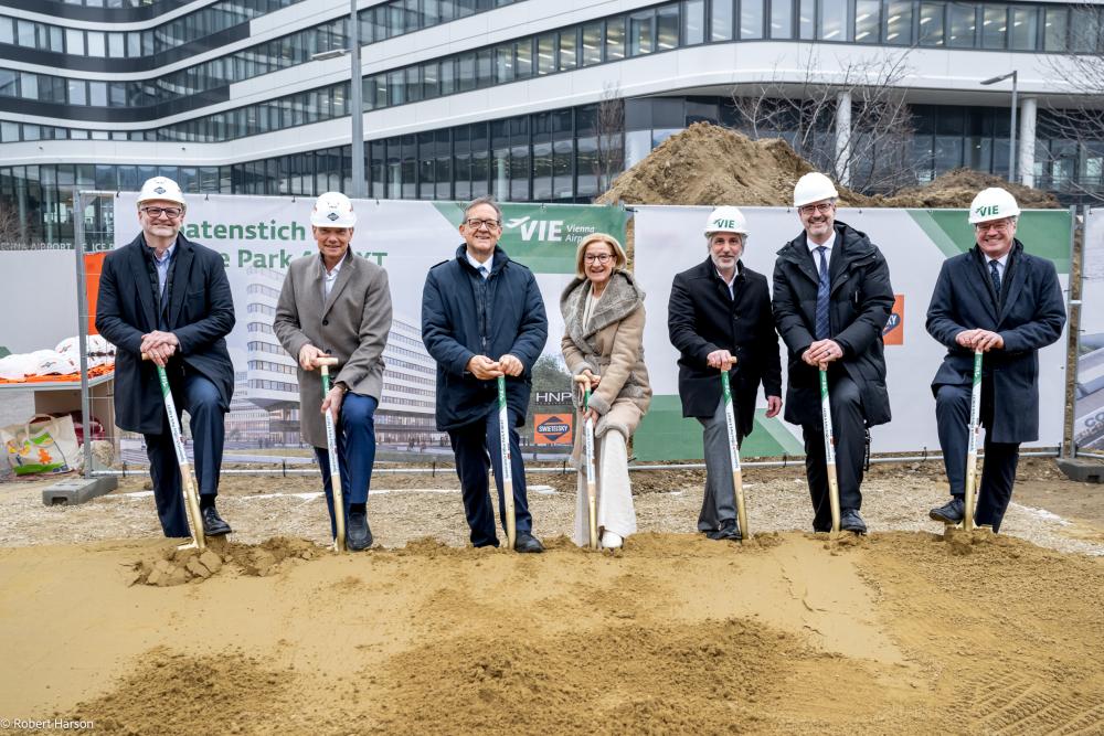 Flughafen Wien Spatenstich Ausbau AirPortCity