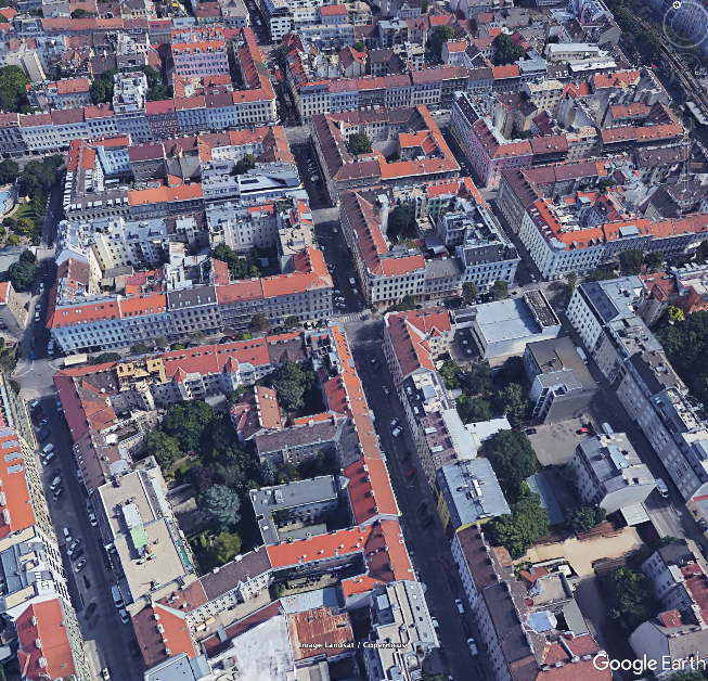 Google Earth Luftbild des Testgebiets