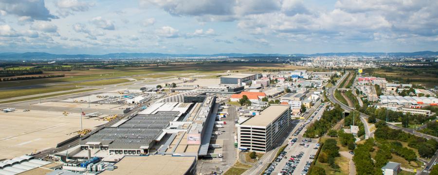Flughafen Luftaufnahme