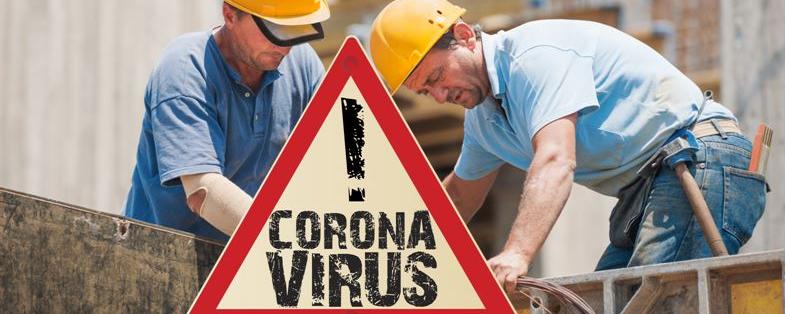 Coronavirus Baustelle