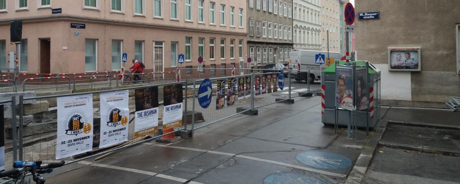 Häuserzeile in Wien