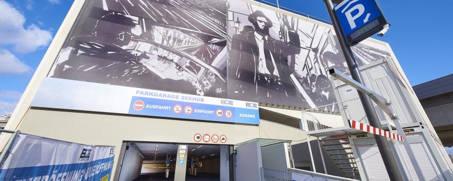 Einfahrt Parkgarage