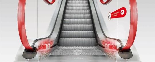 Fahrtreppen Desinfektion