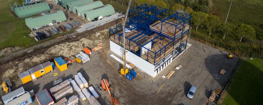 Bau einer Recyclinganlage