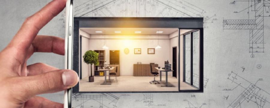 Blick in ein Haus