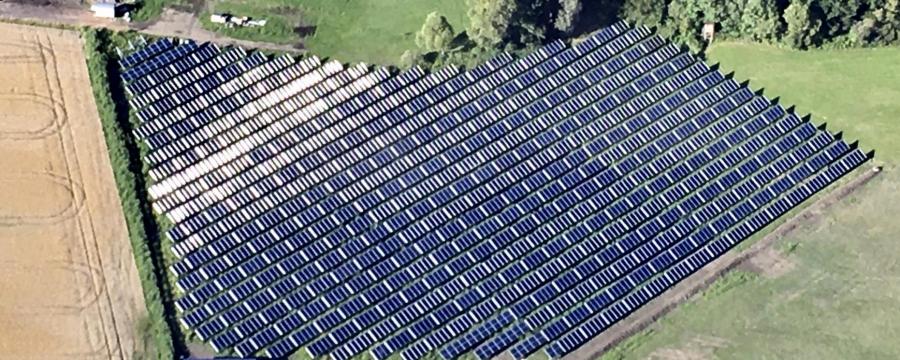 Solarpaneele von oben
