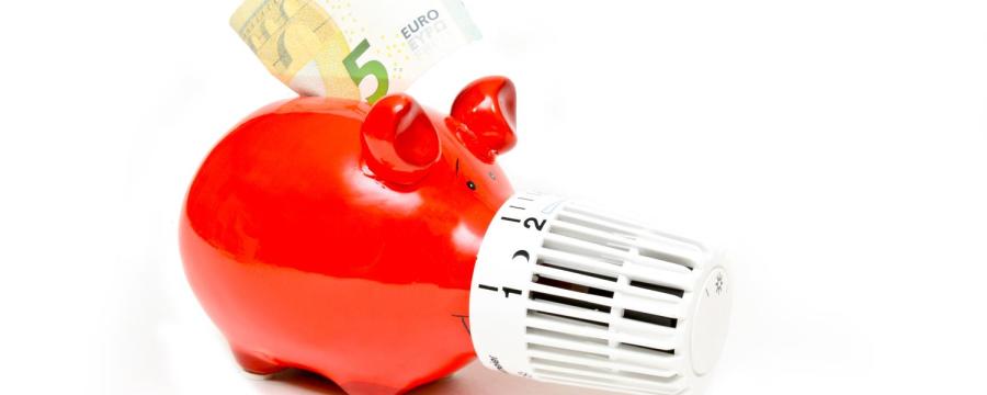 Sparschwein, Heizungsventil