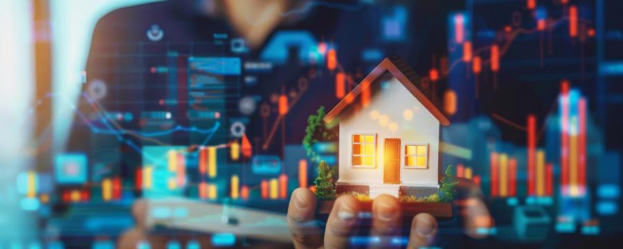 Aktien oder Immobilien Sujetbild