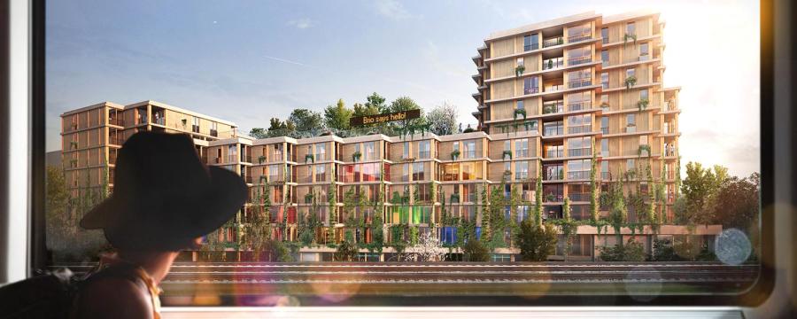 Holzhybrid BAU BRIO am neuen Landgut in Favoriten