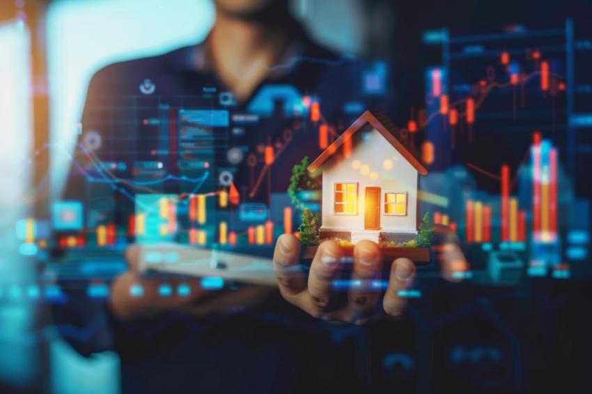 Aktien oder Immobilien Sujetbild