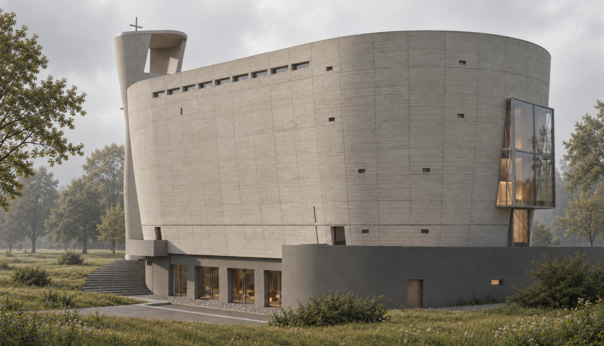 Kirche aus Beton