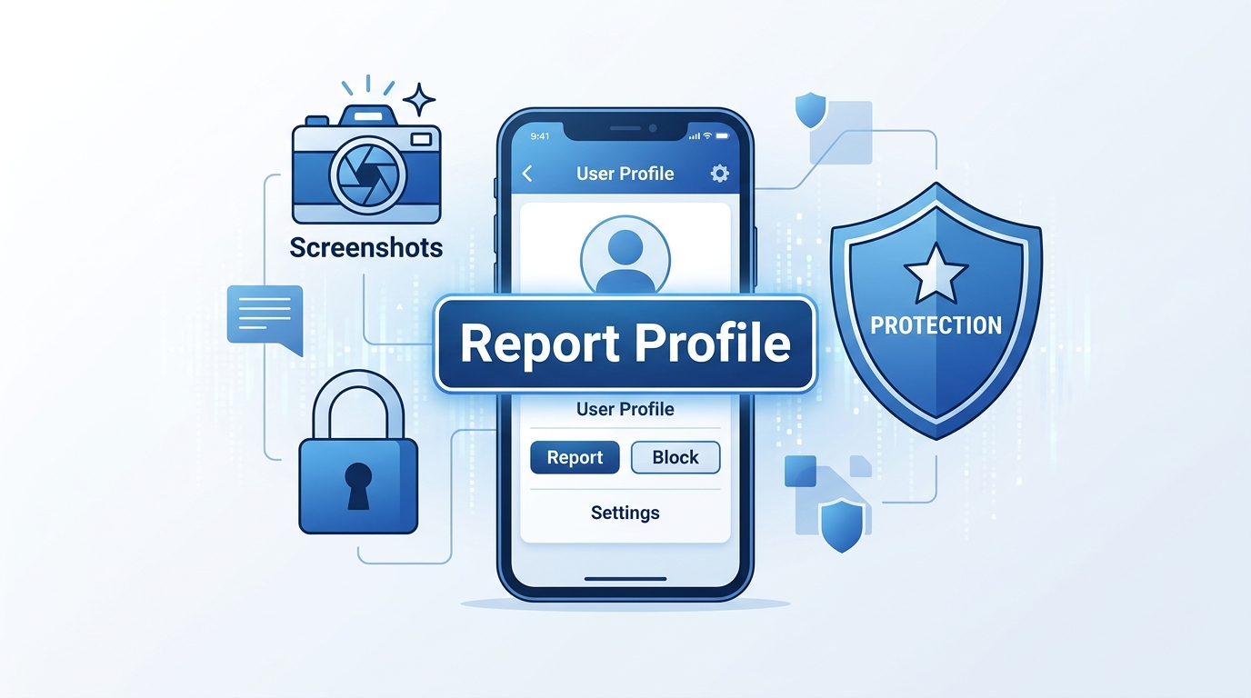 Sicherheit beim Online-Dating: Verdächtige Profile erkennen und richtig melden
