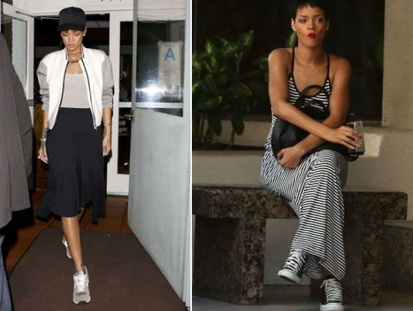 Rihanna İle Spor Ayakkabı Giyme Sanatı