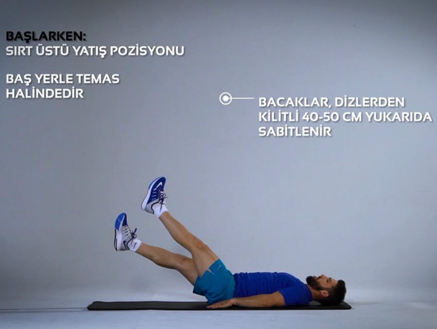 Scissor Kick Egzersizi Nasıl Yapılır?