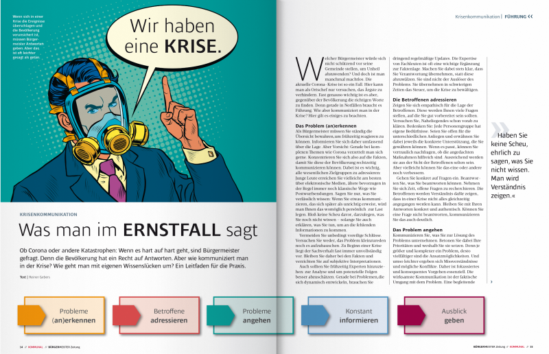 Die Bürgermeister-Zeitung ist monothematisch.
