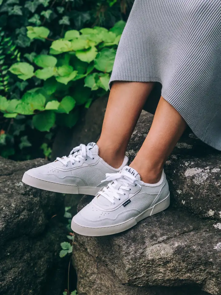 Ekn white/grey women shoes