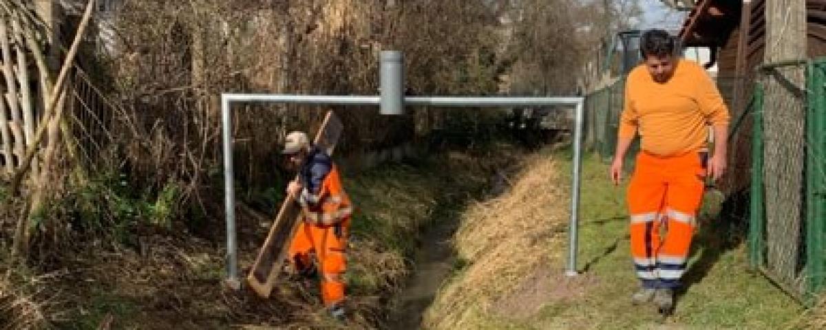 So sollen der Hochwasserschutz in Ammerbuch verbessert werden: Die Mitarbeiter der Gemeindeverwaltung bereiten alles für das digitale Frühwarnsystem vor