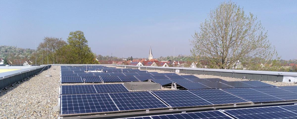 Solaranlagen auf dem Dach - Ein Resultat der klimafreundlichen Bauleitplanung in Dettingen