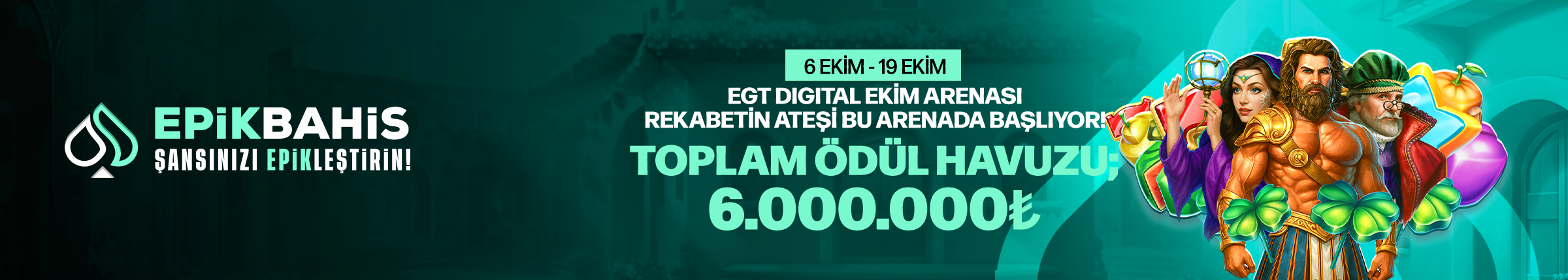 EPİKBAHİS ÜYELERİNE ÖZEL EGT Digital Turnuvası