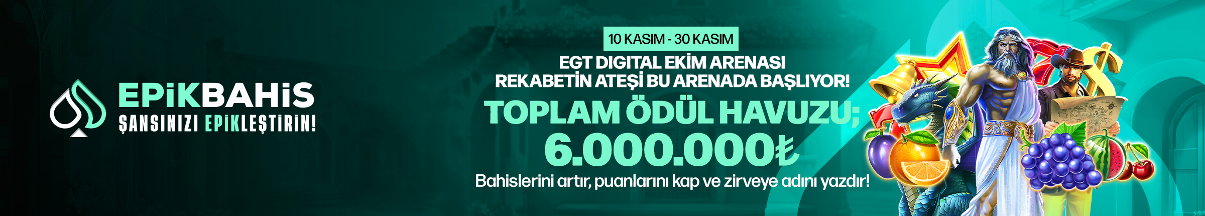 EPİKBAHİS ÜYELERİNE ÖZEL EGT DIGITAL TURNUVASI