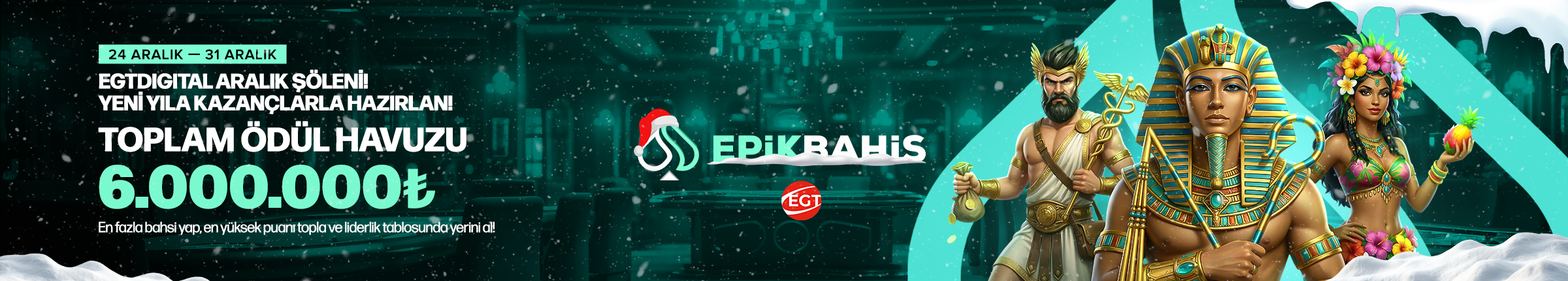 EPİKBAHİS ÜYELERİNE ÖZEL EGT DIGITAL TURNUVASI