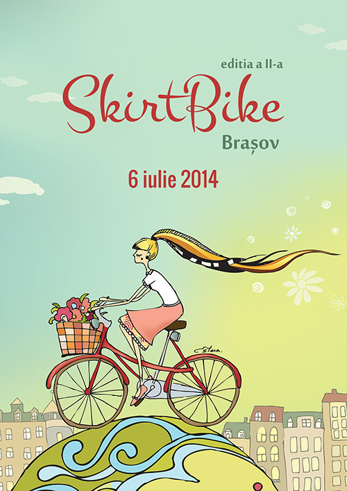 skirt Bike estera art poster