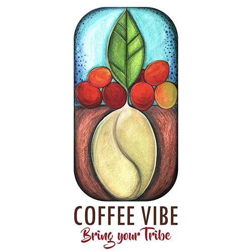 coffee vibe logo estera art rebranding