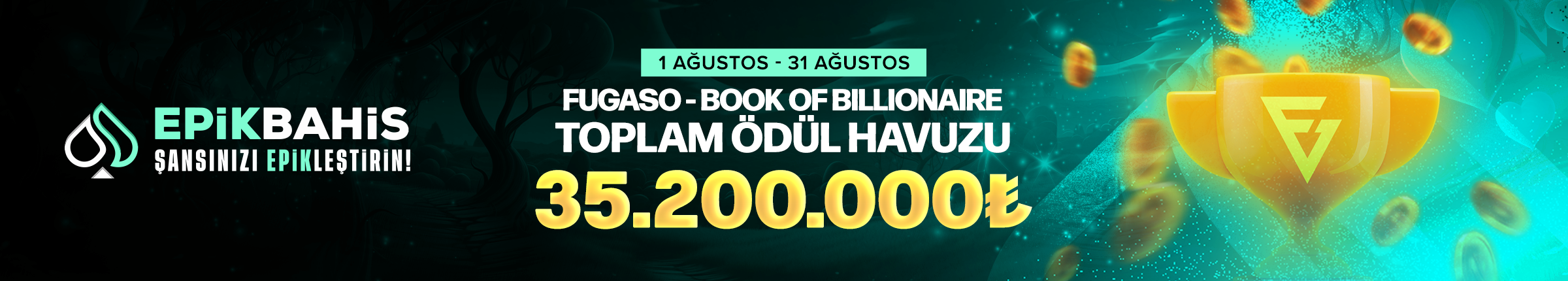 FUGASO BOOK OF BILLIONAIRE SLOT TURNUVALARI SERİSİ