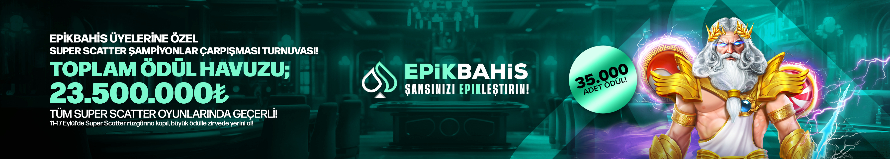 EPİKBAHİS ÜYELERİNE ÖZEL ŞAMPİYONLAR ÇARPIŞMASI TURNUVASI