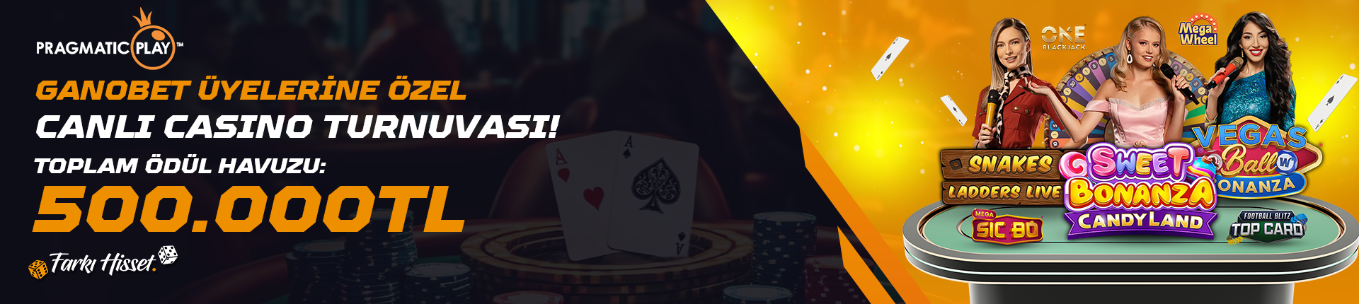 GANOBET UYELERINE OZEL CANLI CASINO TURNUVASI!