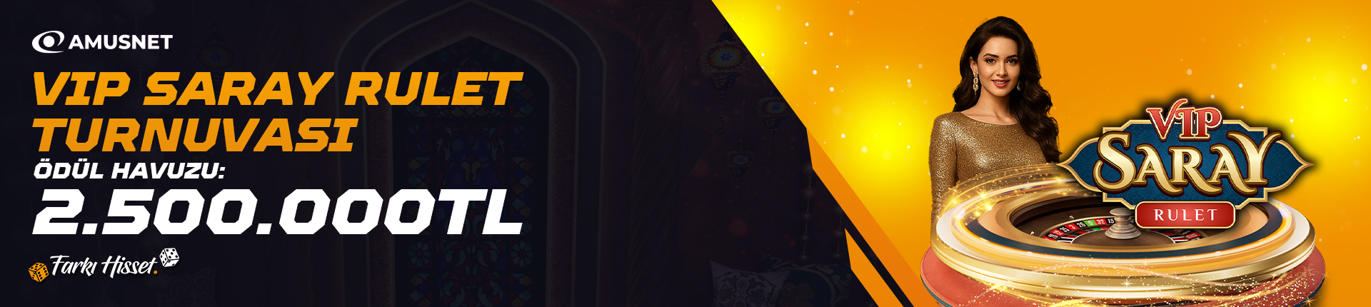 GANOBET UYELERINE OZEL VIP SARAY RULET TURNUVASI!