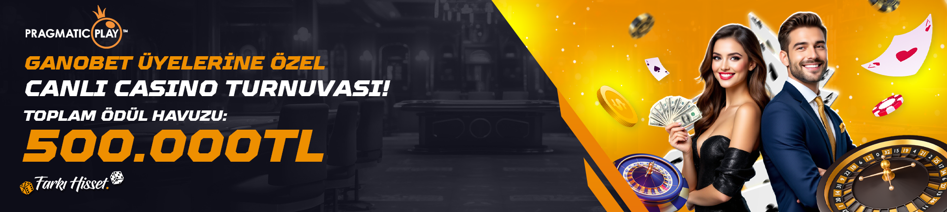 GANOBET ÜYELERİNE ÖZEL CANLI CASINO TURNUVASI!