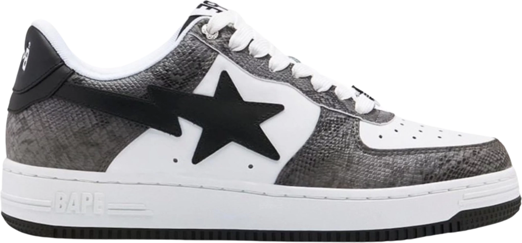 【即日発送】BAPESTA エナメル Y2K BAPESTA エナメル スニーカー 27.5cm ホワイト ピンク ブルー a