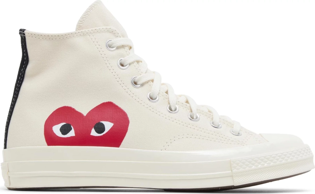 Pre-Order Comme des Garçons Play x Chuck 70 High Milk -A08792C