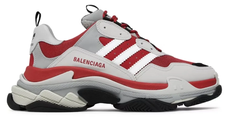 Balenciaga x adidas Triple S Red Grey Black - 712821W2ZB46121