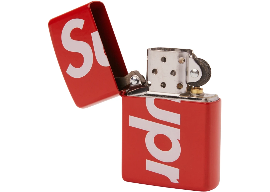 Supreme Logo Zippo Red -SS18 - Hype Merch