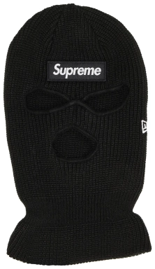 Supreme New Era Box Logo Balaclava Black -FW24BN45 - Hype Merch