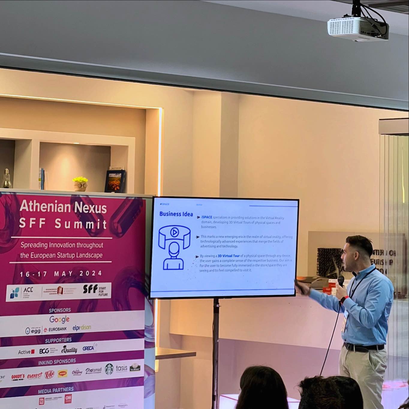 iSPACE presenting at a conference