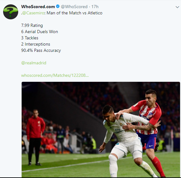 كاسيميرو، ريال مدريد، ديربي مدريد