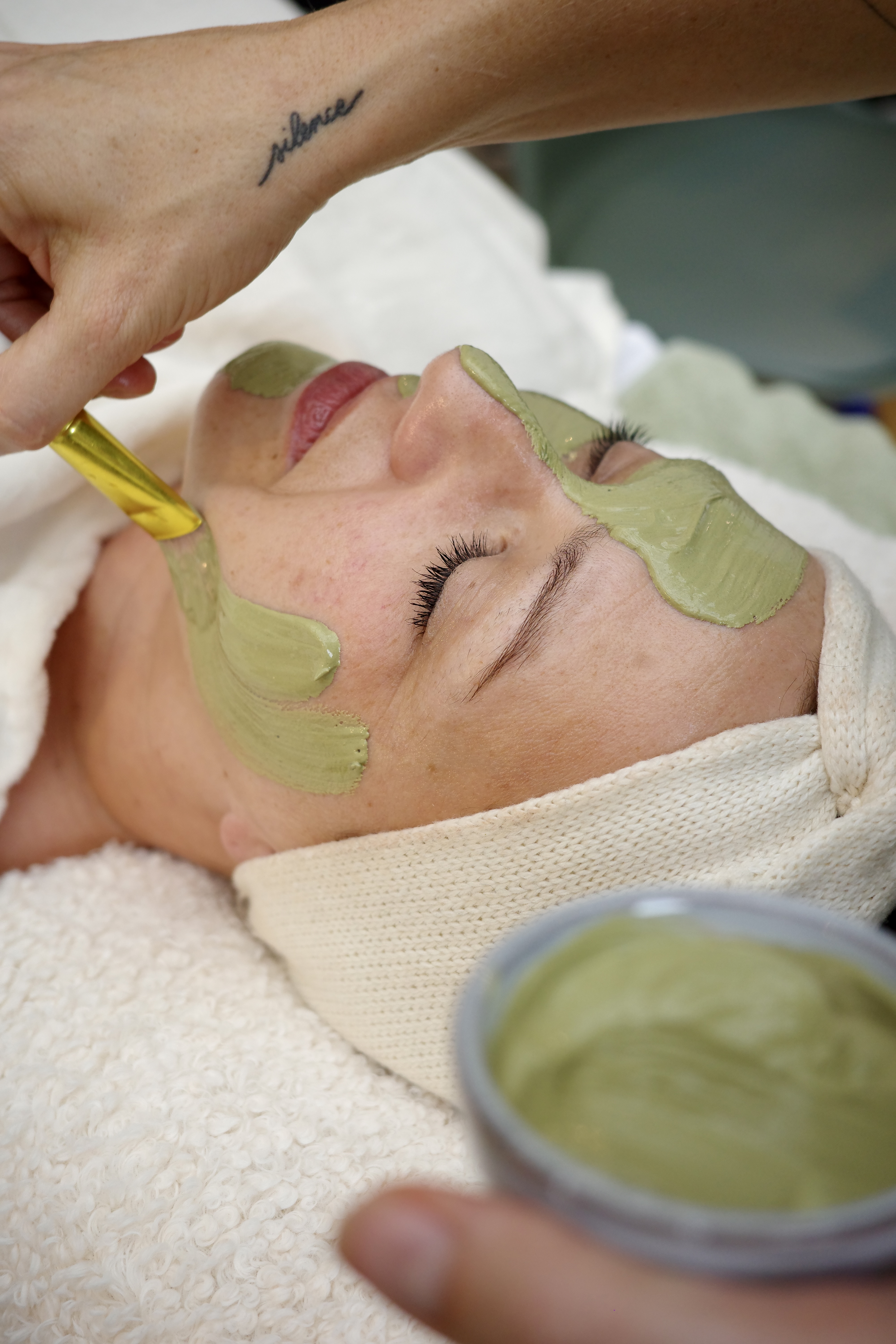 Le soin du visage douceur d'hiver: matcha et miel