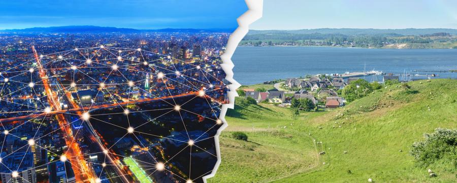 Digitalisierung im ländlichen Raum und in der Stadt