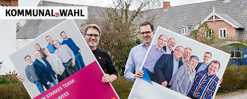 Wahlkampf für die Kommunalwahlen