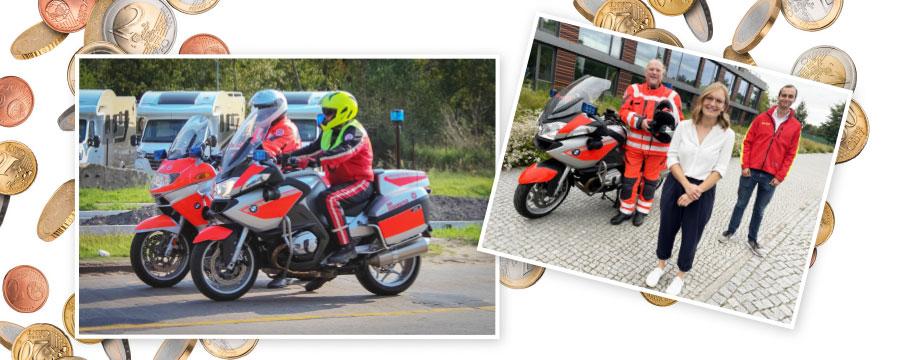 Johanniter auf dem Motorrad