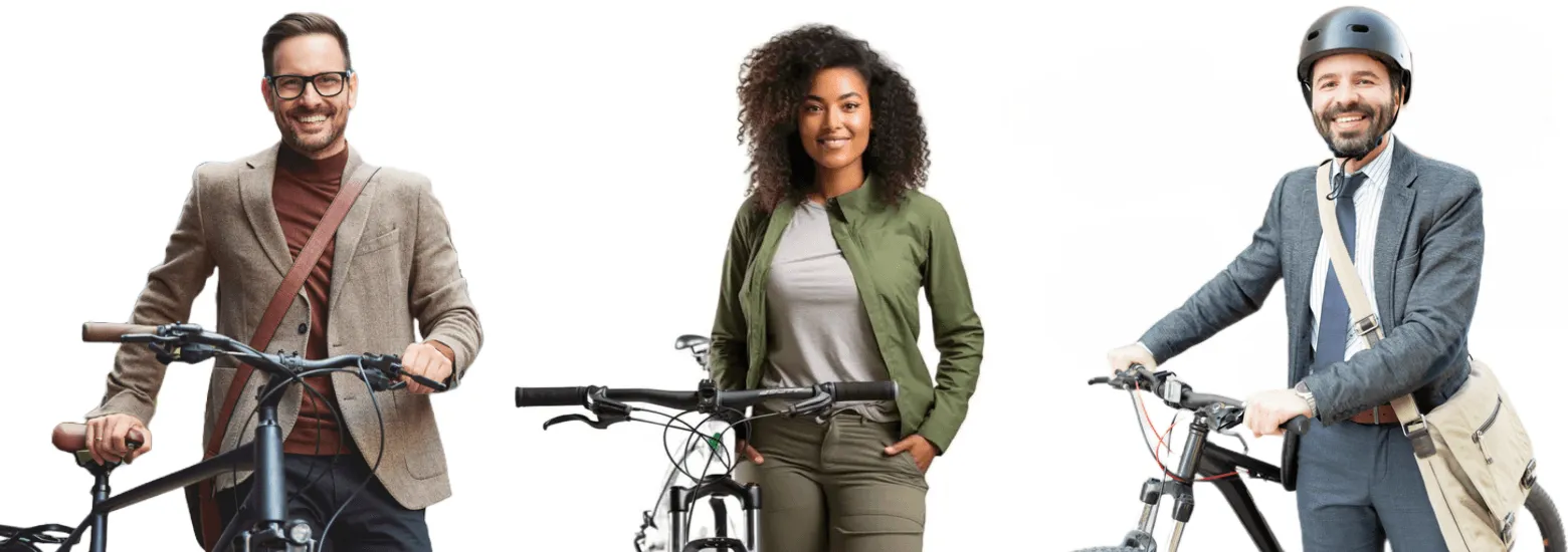 Employees with bike - Lease a Bike
