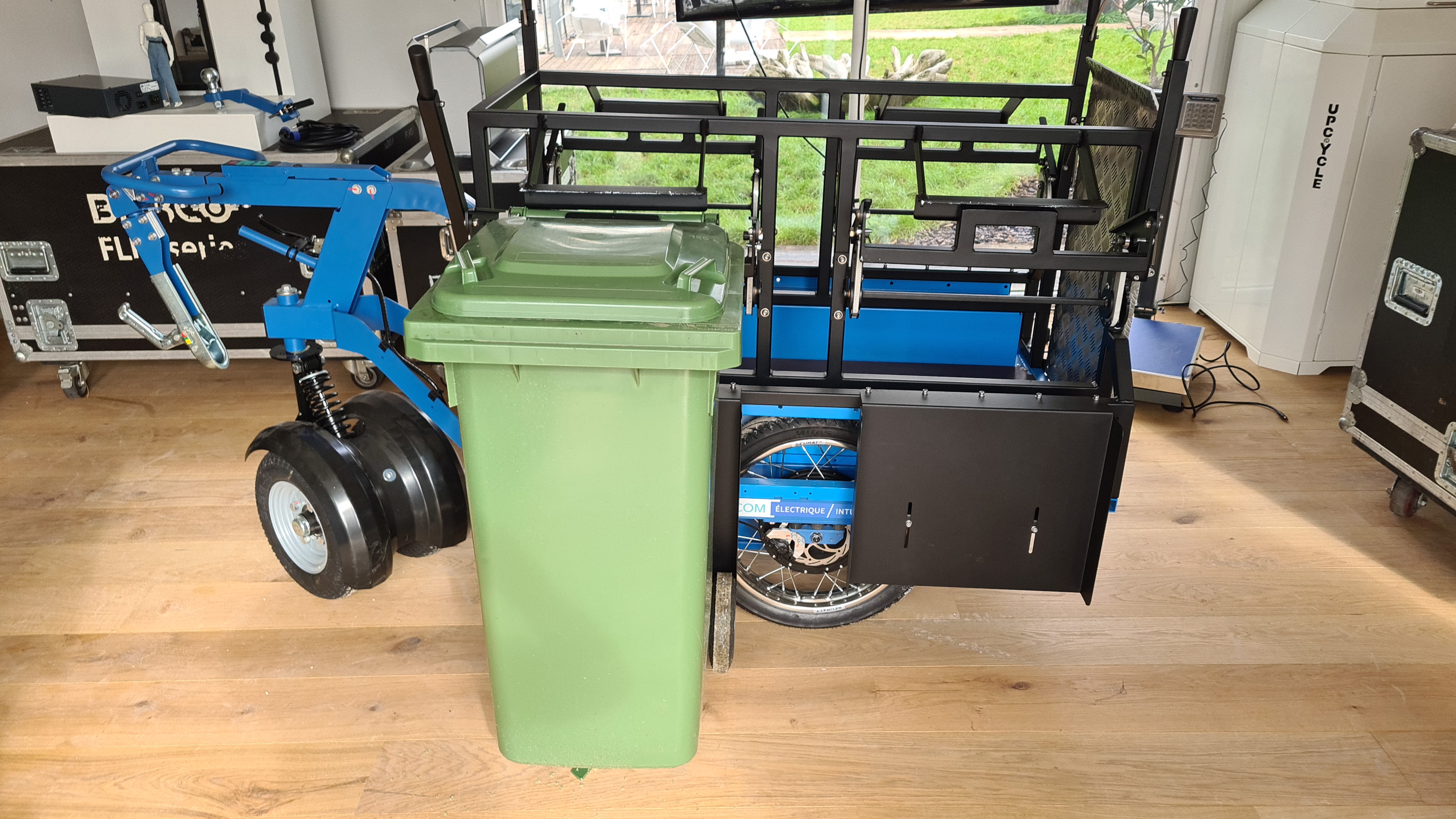 Collecte biodéchets à vélo
