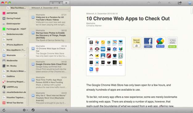 Reeder for Mac