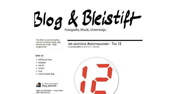 Blog&Bleistift