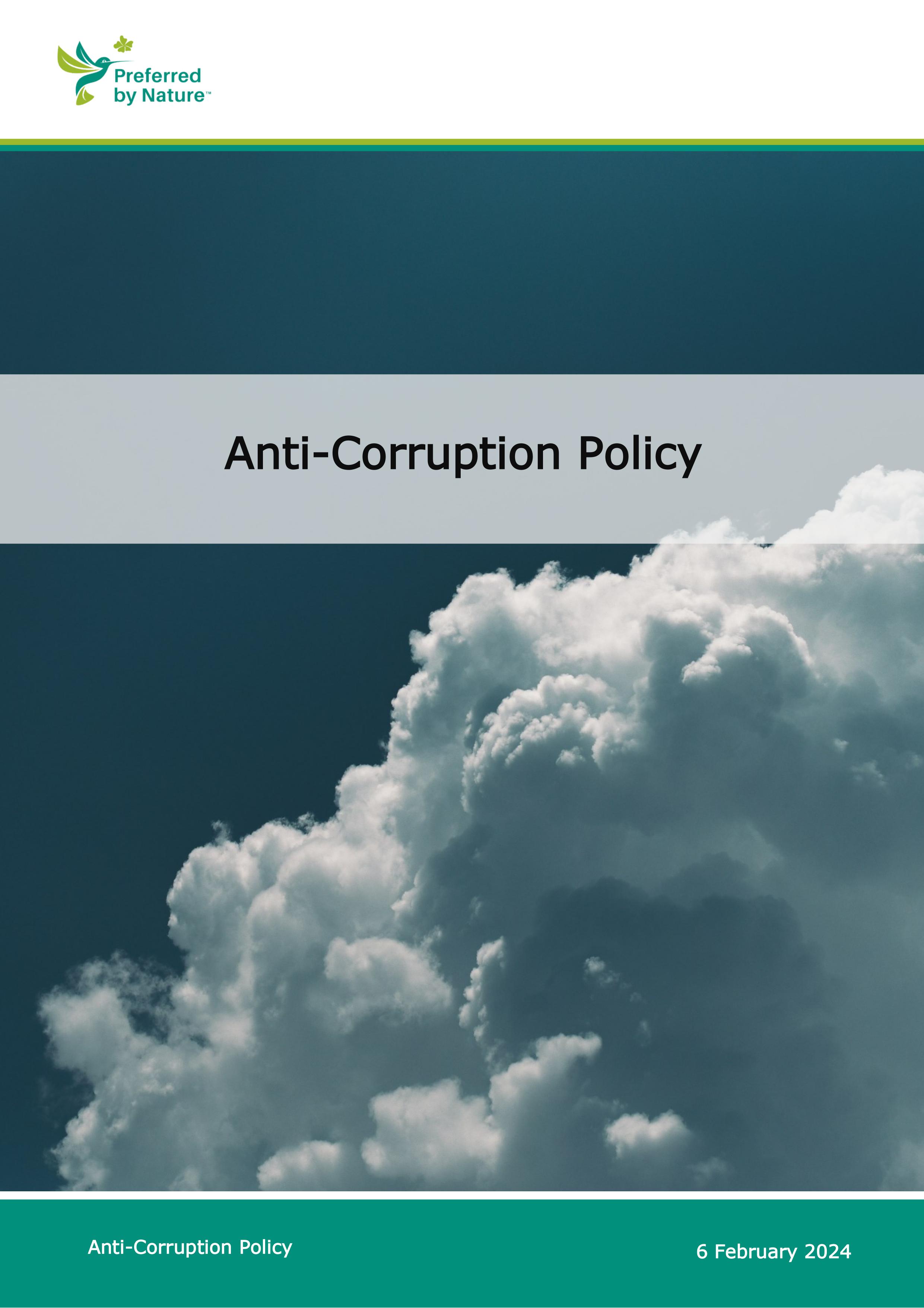 Anti-Corruption Policy 6Feb24
