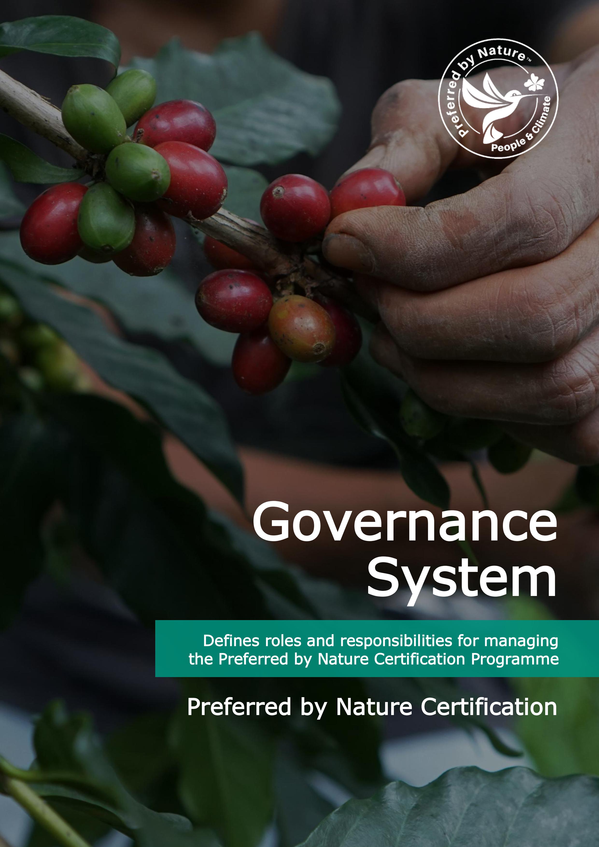 Preferred by Nature Certification - Governance system